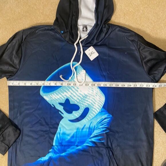 Unisex Hoodie DJ Marshmello - 2XL NWT - Picture 4 of 8